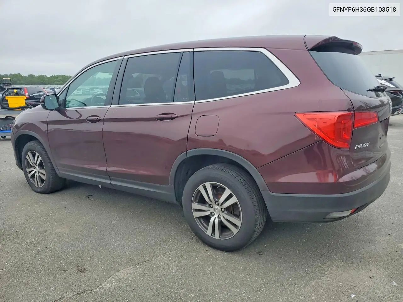 2016 Honda Pilot Ex VIN: 5FNYF6H36GB103518 Lot: 61698916