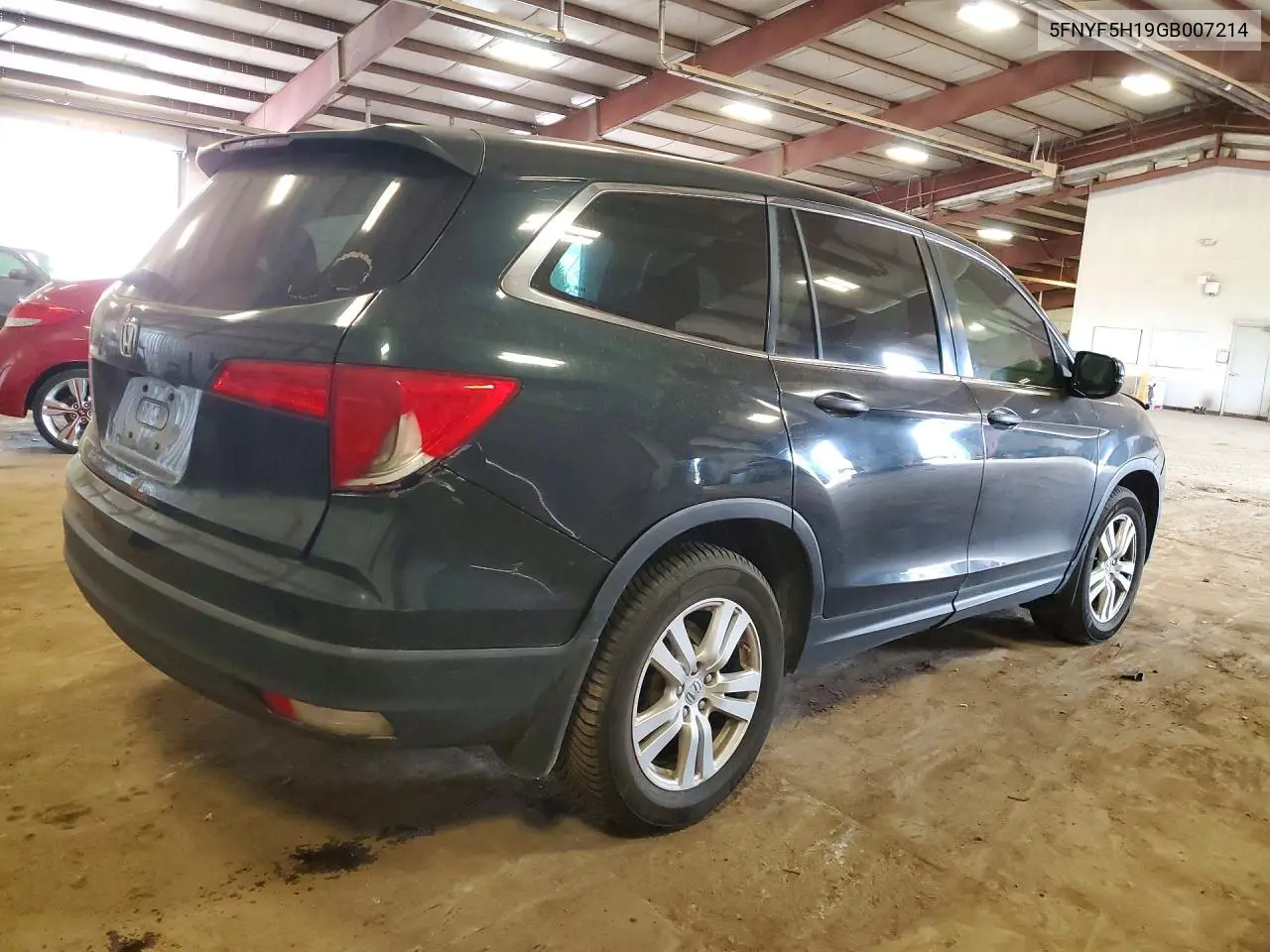 2016 Honda Pilot Lx VIN: 5FNYF5H19GB007214 Lot: 61859326