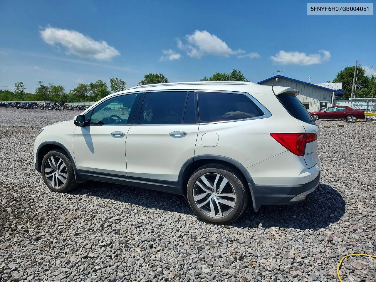 2016 Honda Pilot Elite VIN: 5FNYF6H07GB004051 Lot: 61945126