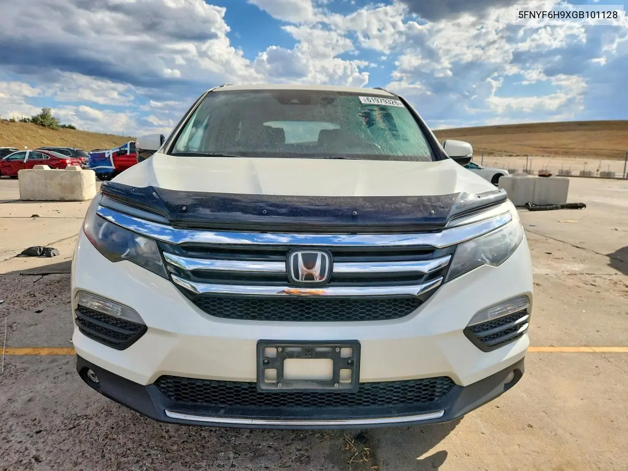 2016 Honda Pilot Touring VIN: 5FNYF6H9XGB101128 Lot: 61979326