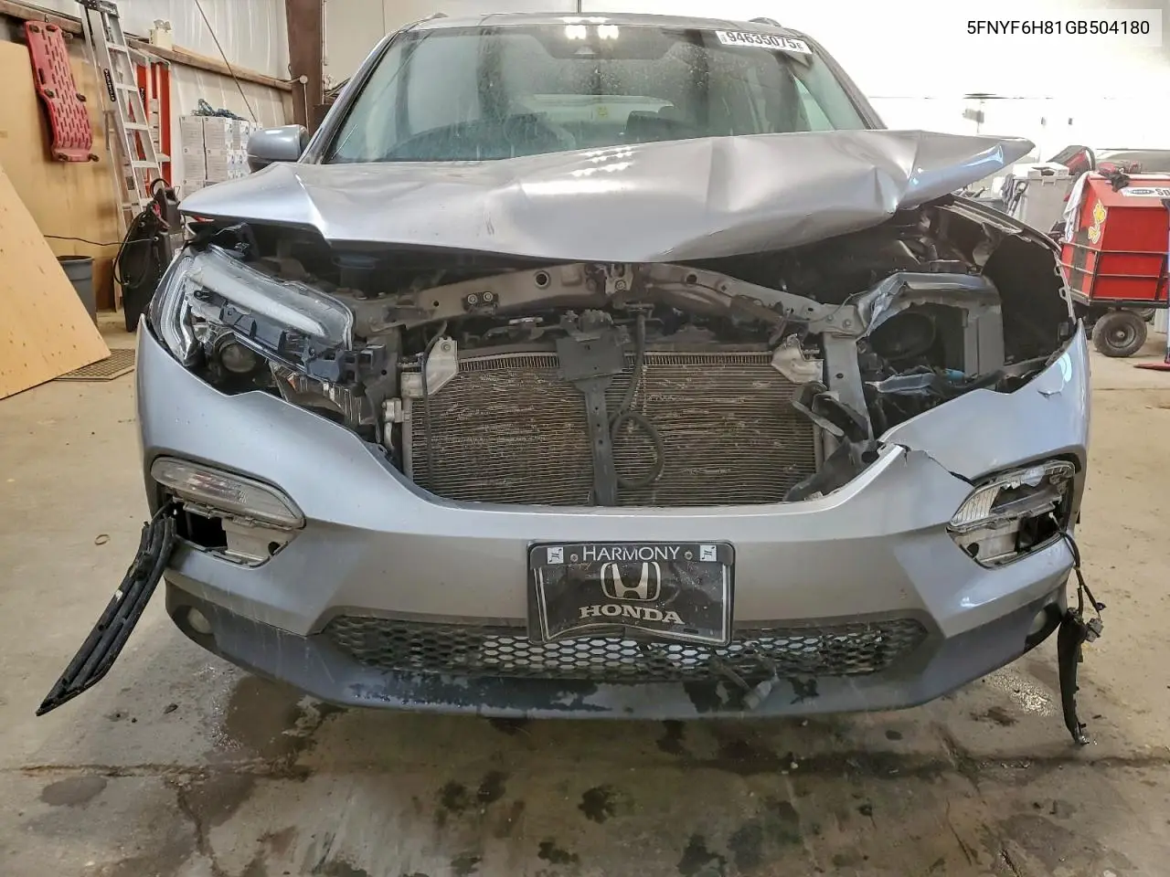 5FNYF6H81GB504180 2016 Honda Pilot Exl