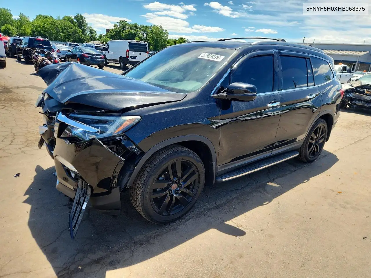 2017 Honda Pilot Elite VIN: 5FNYF6H0XHB068375 Lot: 56959226