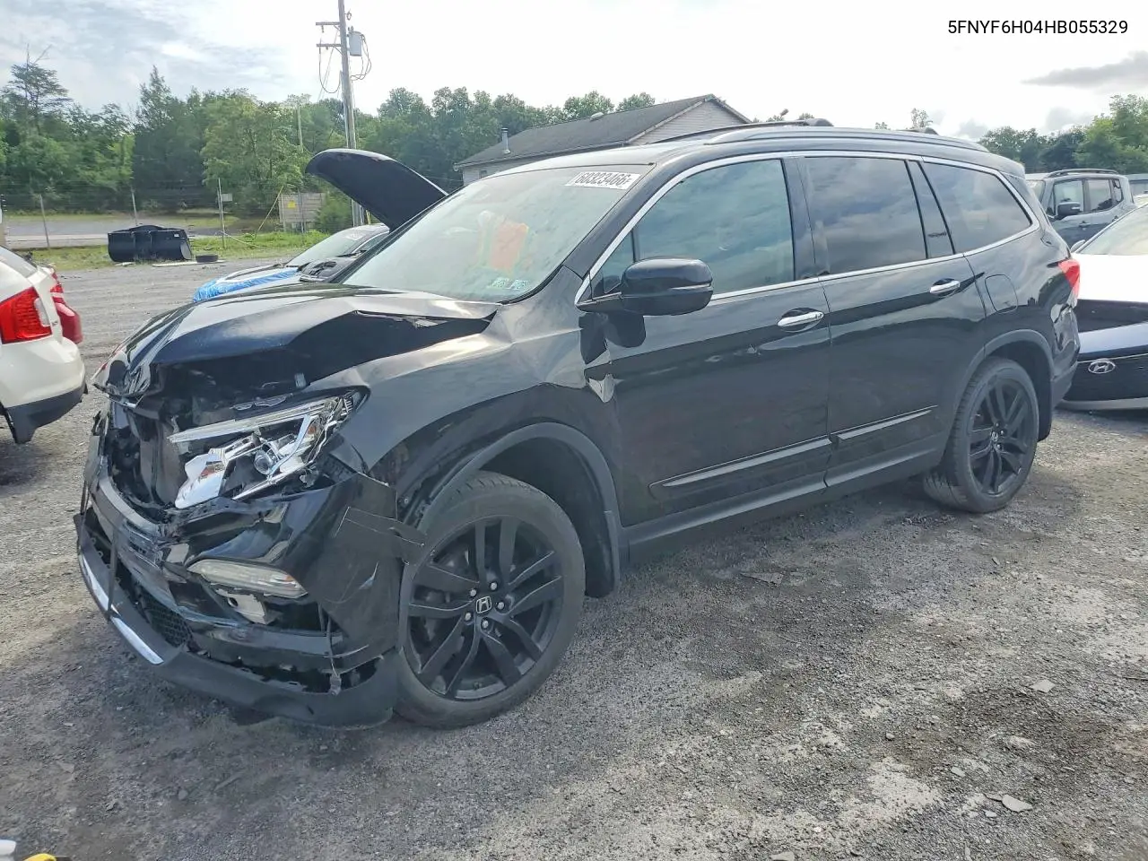 2017 Honda Pilot Elite VIN: 5FNYF6H04HB055329 Lot: 60323466