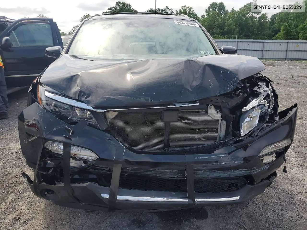 2017 Honda Pilot Elite VIN: 5FNYF6H04HB055329 Lot: 60323466