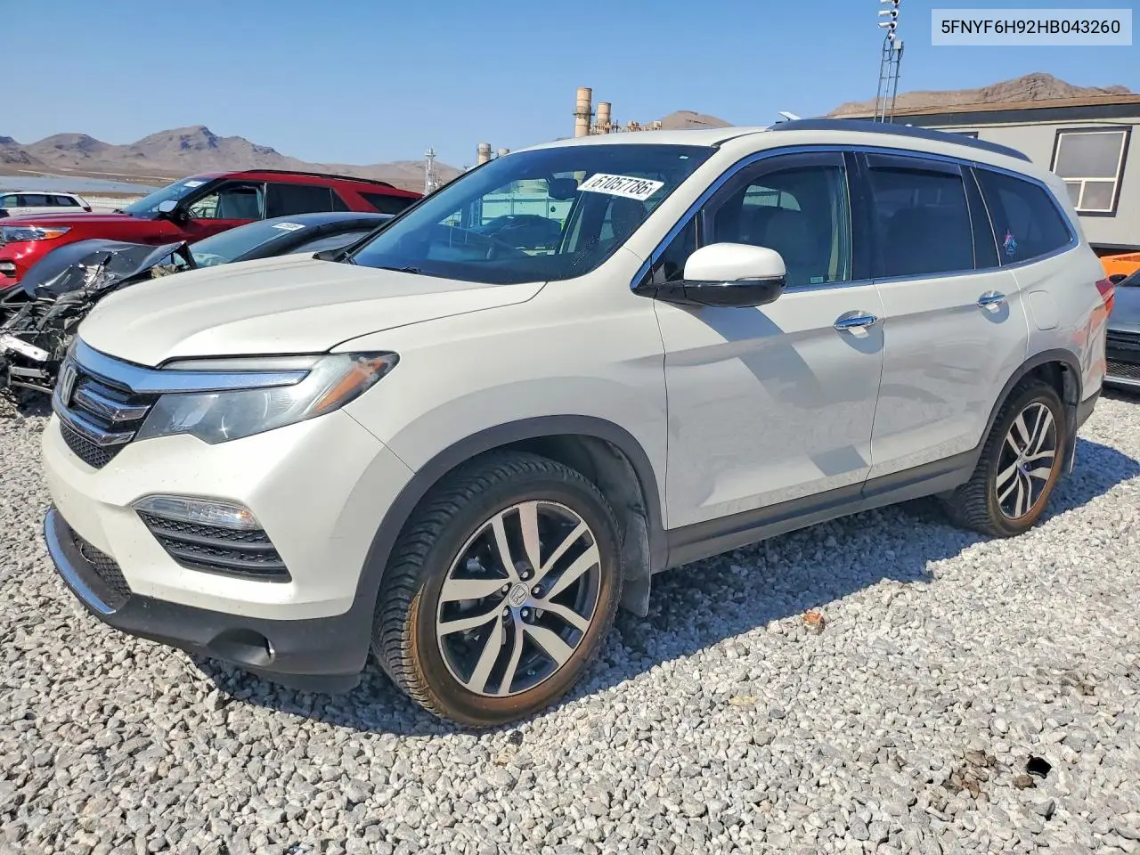 5FNYF6H92HB043260 2017 Honda Pilot Touring