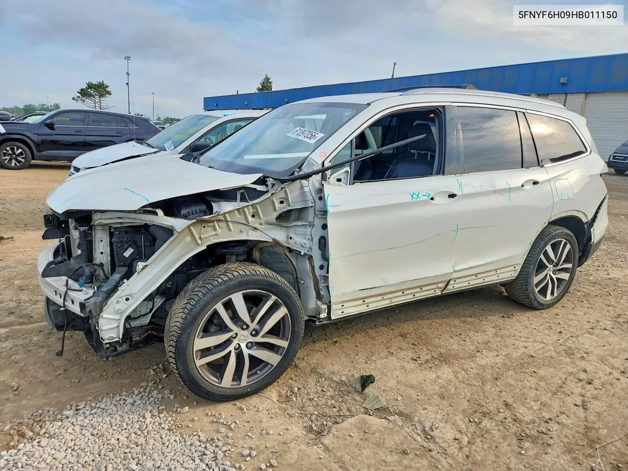 2017 Honda Pilot Elite VIN: 5FNYF6H09HB011150 Lot: 61097056