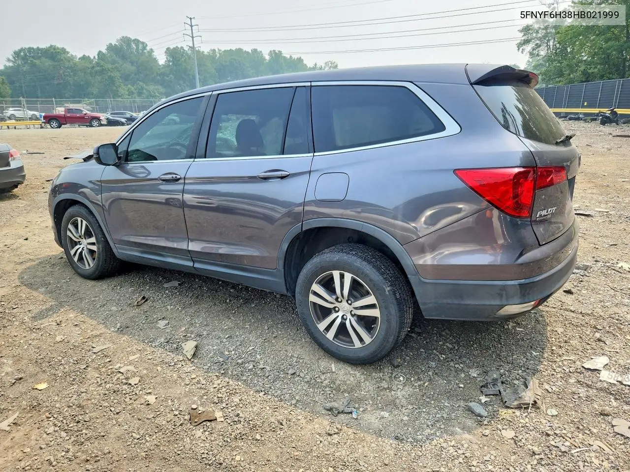 2017 Honda Pilot Ex VIN: 5FNYF6H38HB021999 Lot: 61510616