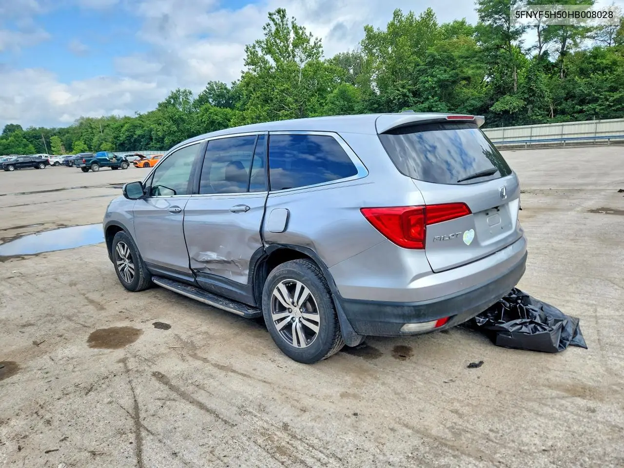 2017 Honda Pilot Exl VIN: 5FNYF5H50HB008028 Lot: 61866246