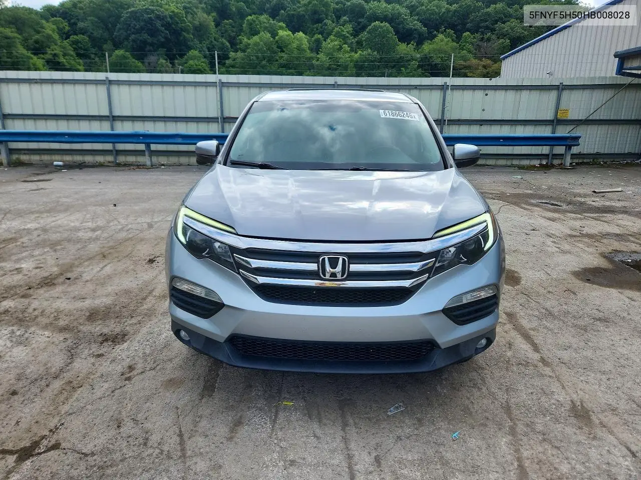 2017 Honda Pilot Exl VIN: 5FNYF5H50HB008028 Lot: 61866246