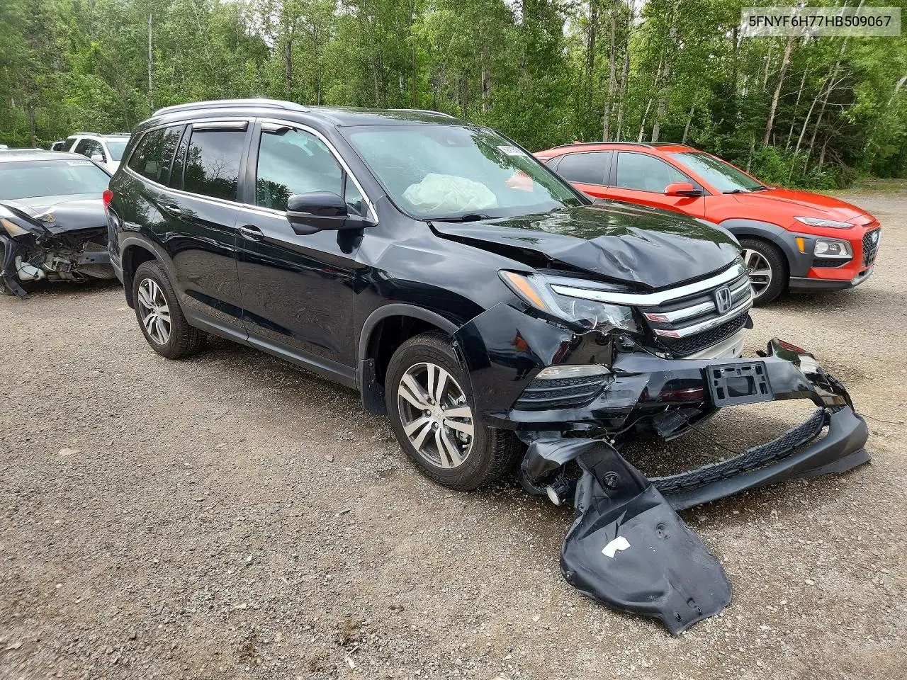 2017 Honda Pilot Exln VIN: 5FNYF6H77HB509067 Lot: 62118456