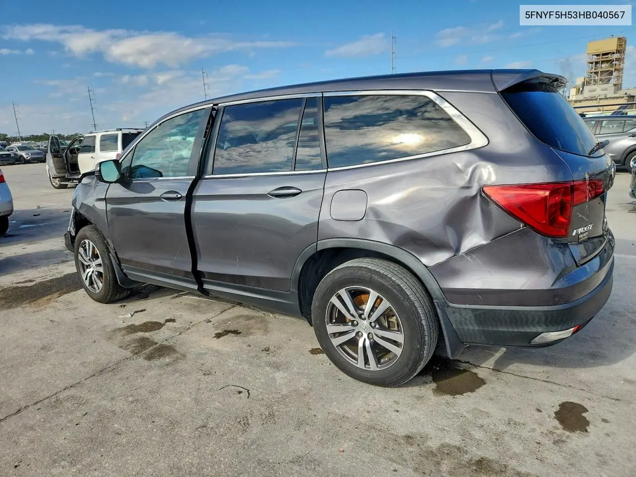 5FNYF5H53HB040567 2017 Honda Pilot Exl