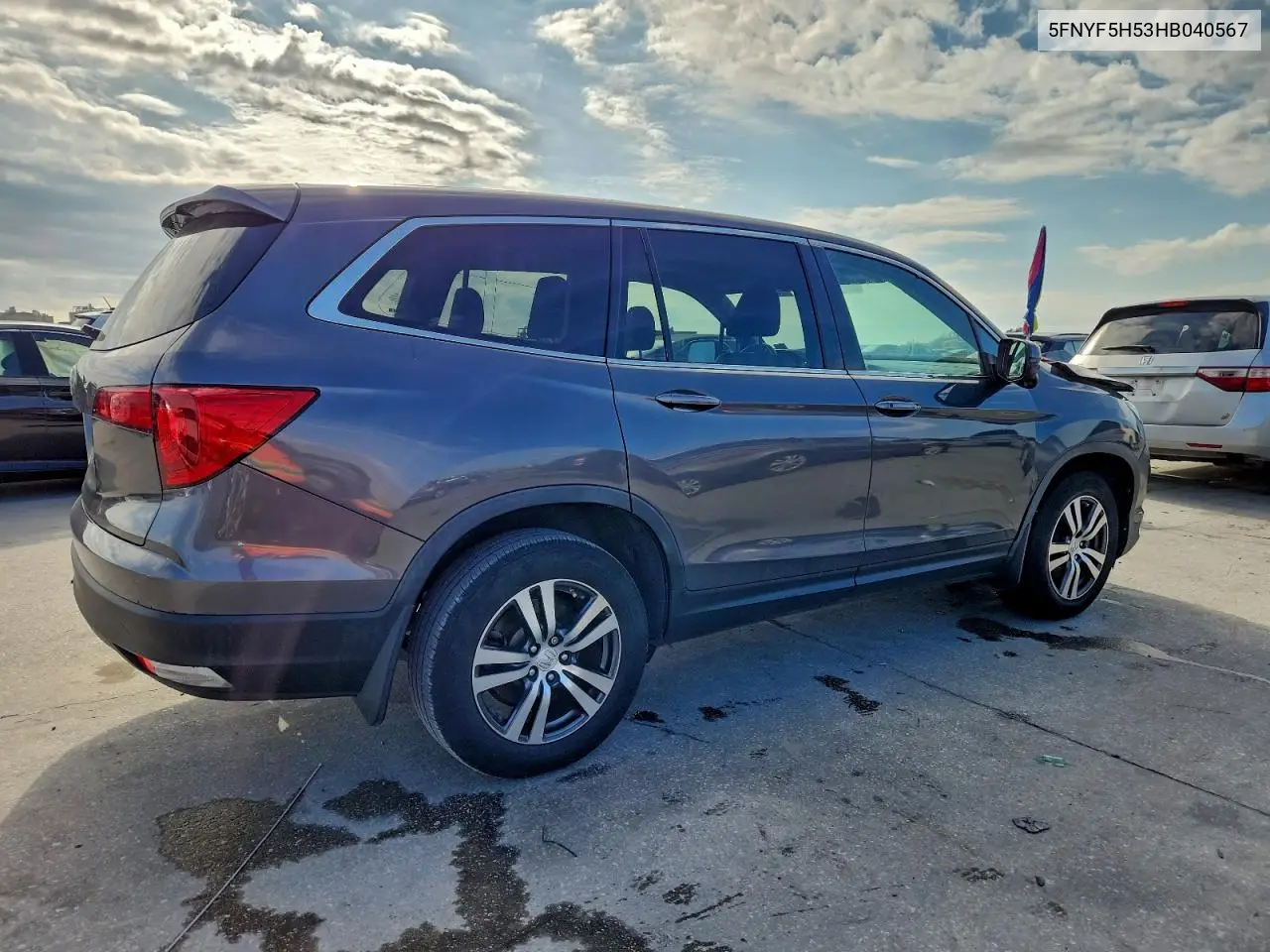 5FNYF5H53HB040567 2017 Honda Pilot Exl