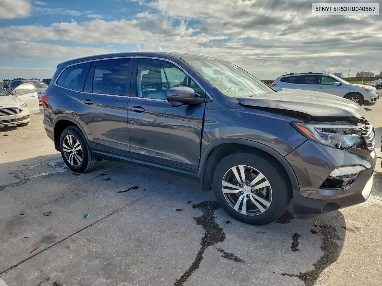 5FNYF5H53HB040567 2017 Honda Pilot Exl
