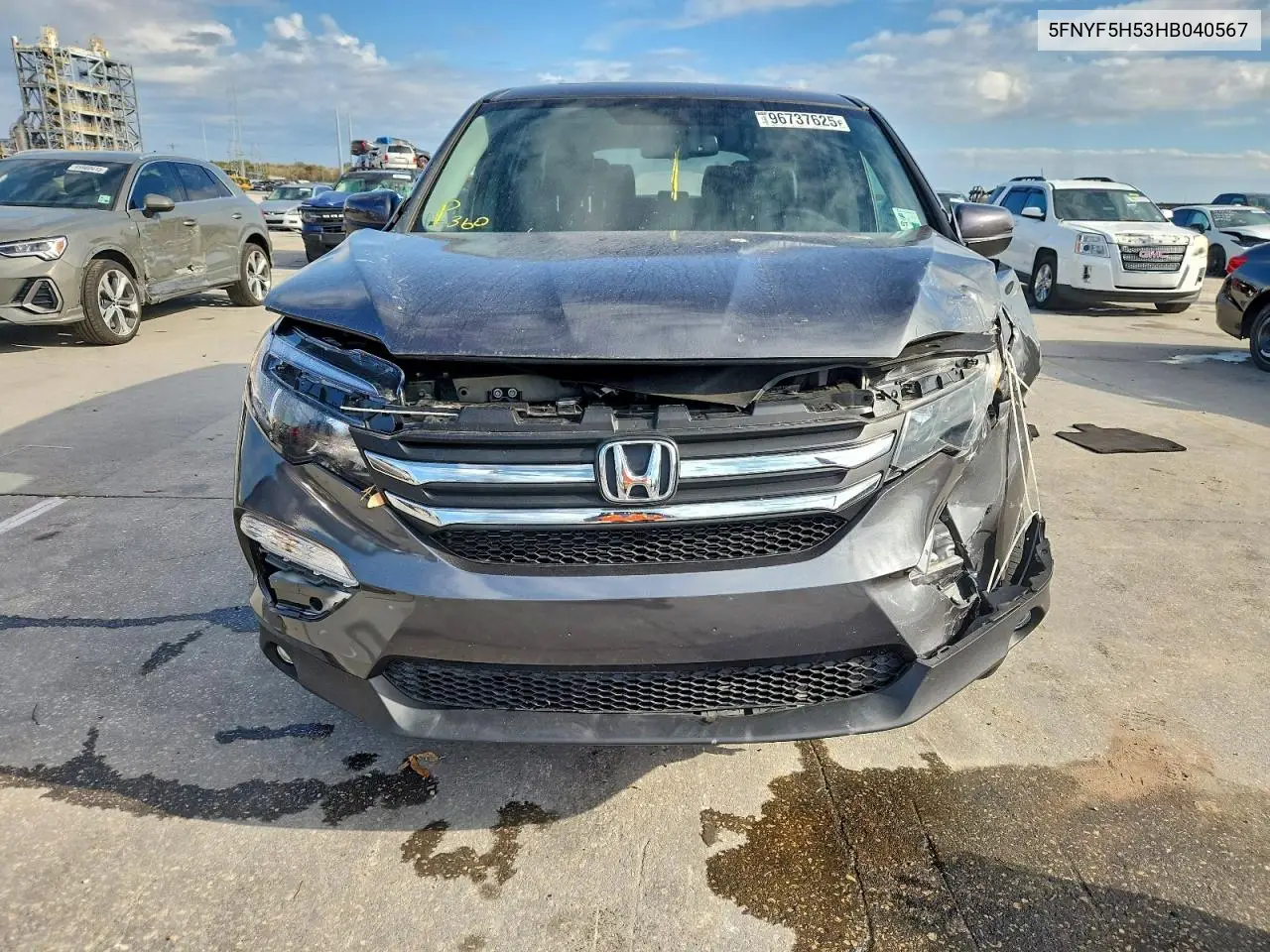 5FNYF5H53HB040567 2017 Honda Pilot Exl