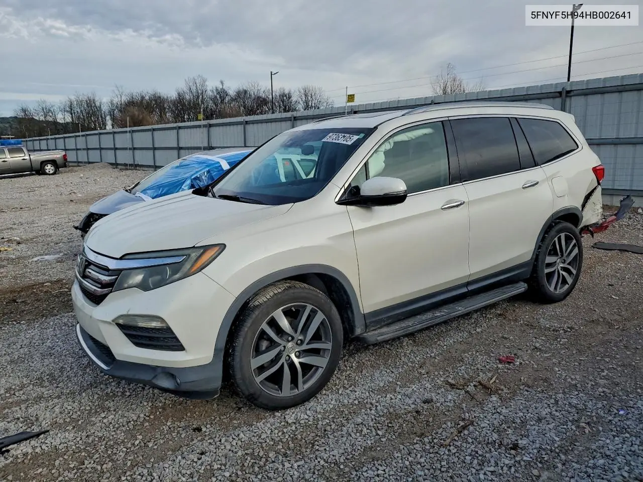 5FNYF5H94HB002641 2017 Honda Pilot Touring