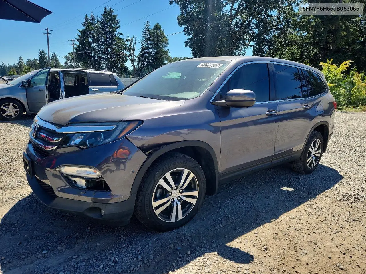 2018 Honda Pilot Exl VIN: 5FNYF6H56JB053065 Lot: 60667626