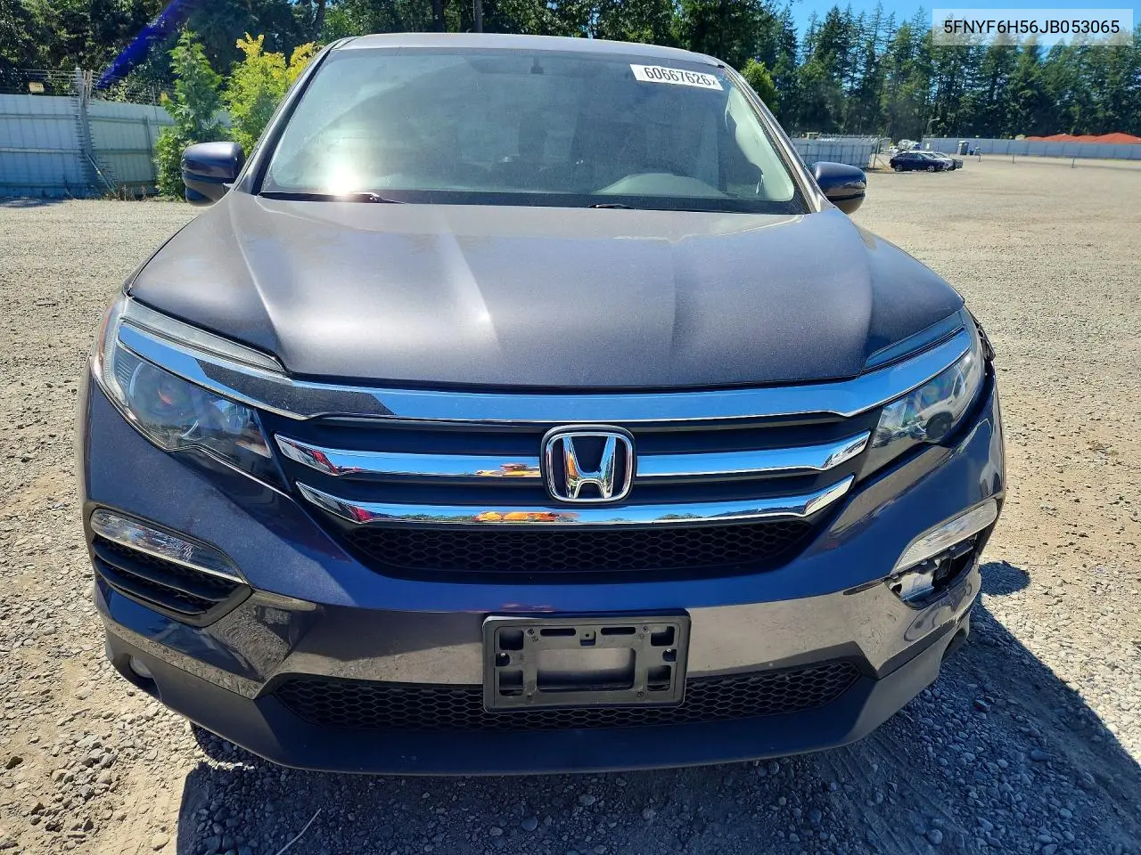 2018 Honda Pilot Exl VIN: 5FNYF6H56JB053065 Lot: 60667626