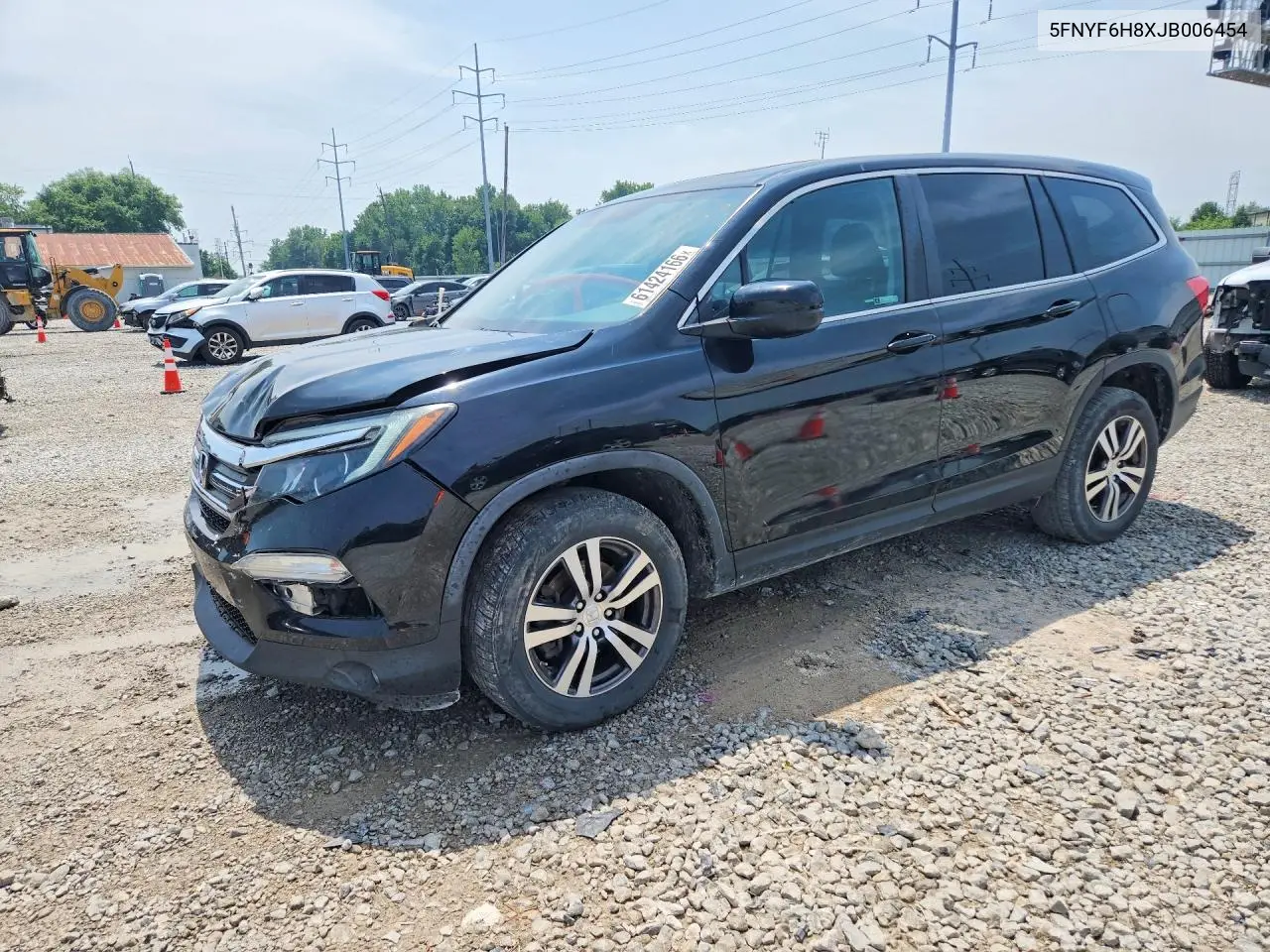 2018 Honda Pilot Exl VIN: 5FNYF6H8XJB006454 Lot: 61424166