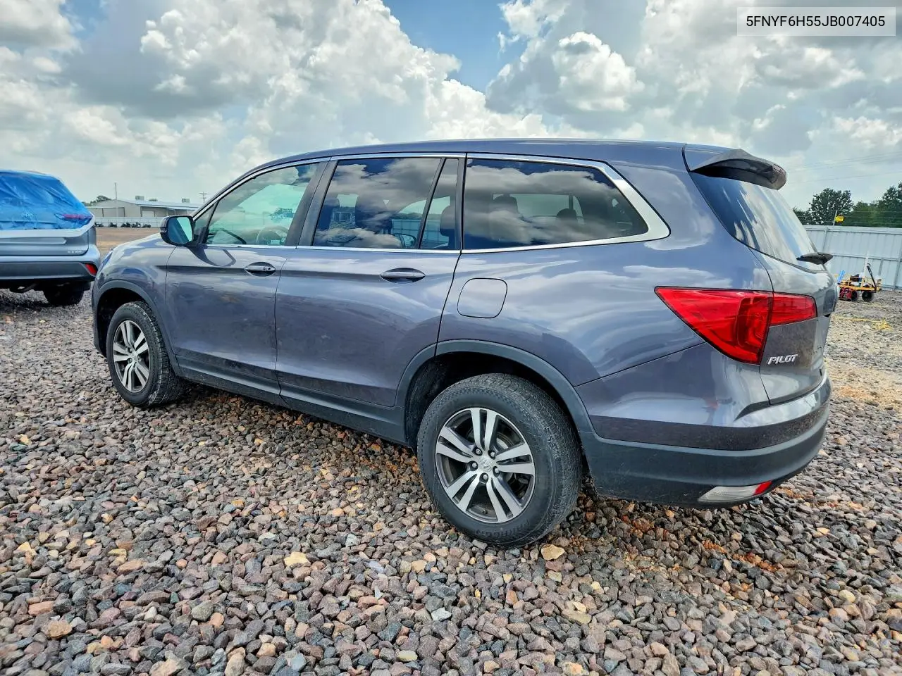 2018 Honda Pilot Exl VIN: 5FNYF6H55JB007405 Lot: 61575226
