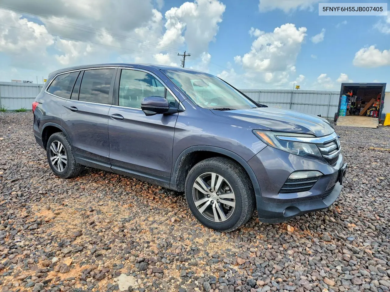 2018 Honda Pilot Exl VIN: 5FNYF6H55JB007405 Lot: 61575226
