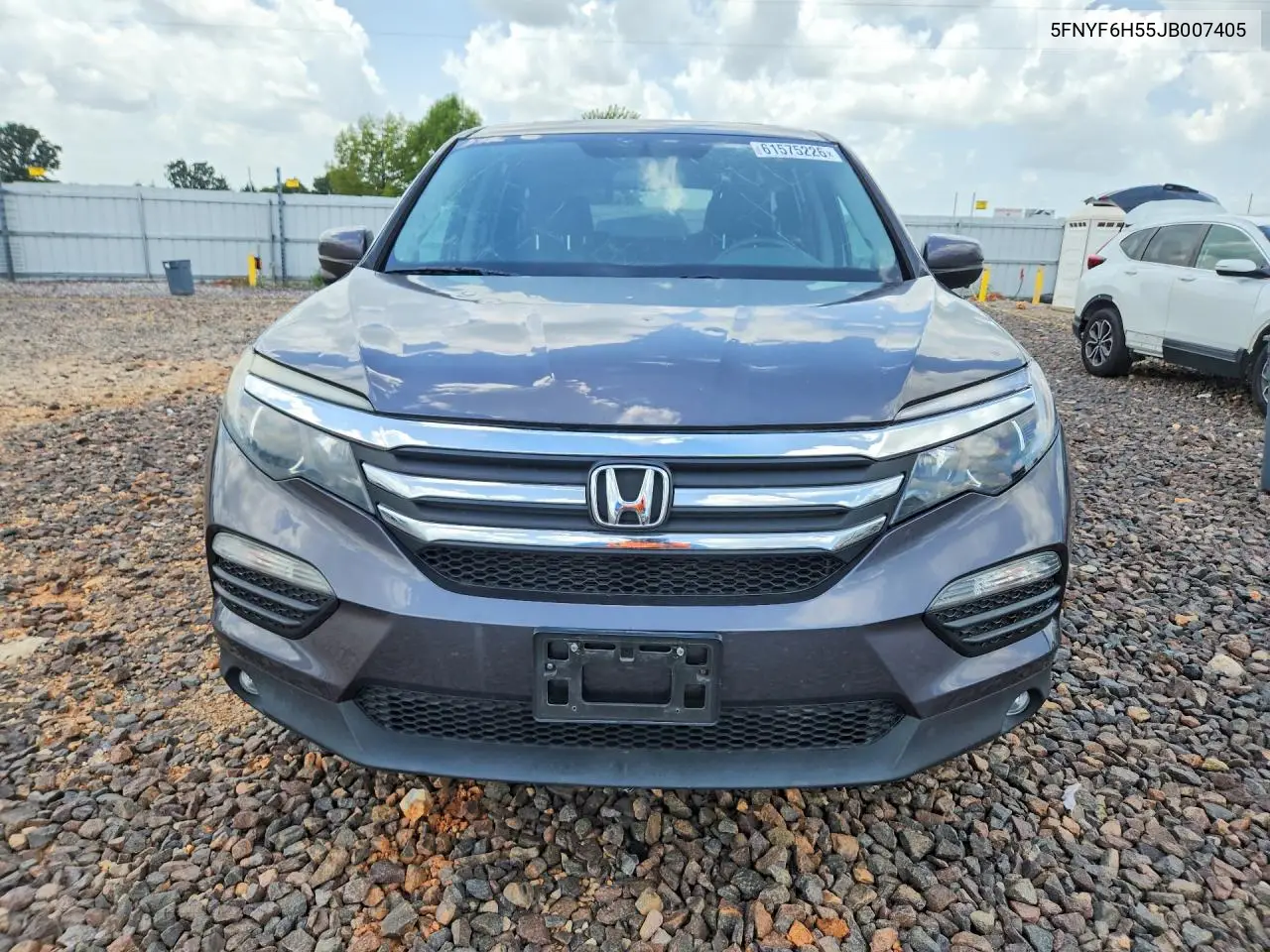 2018 Honda Pilot Exl VIN: 5FNYF6H55JB007405 Lot: 61575226