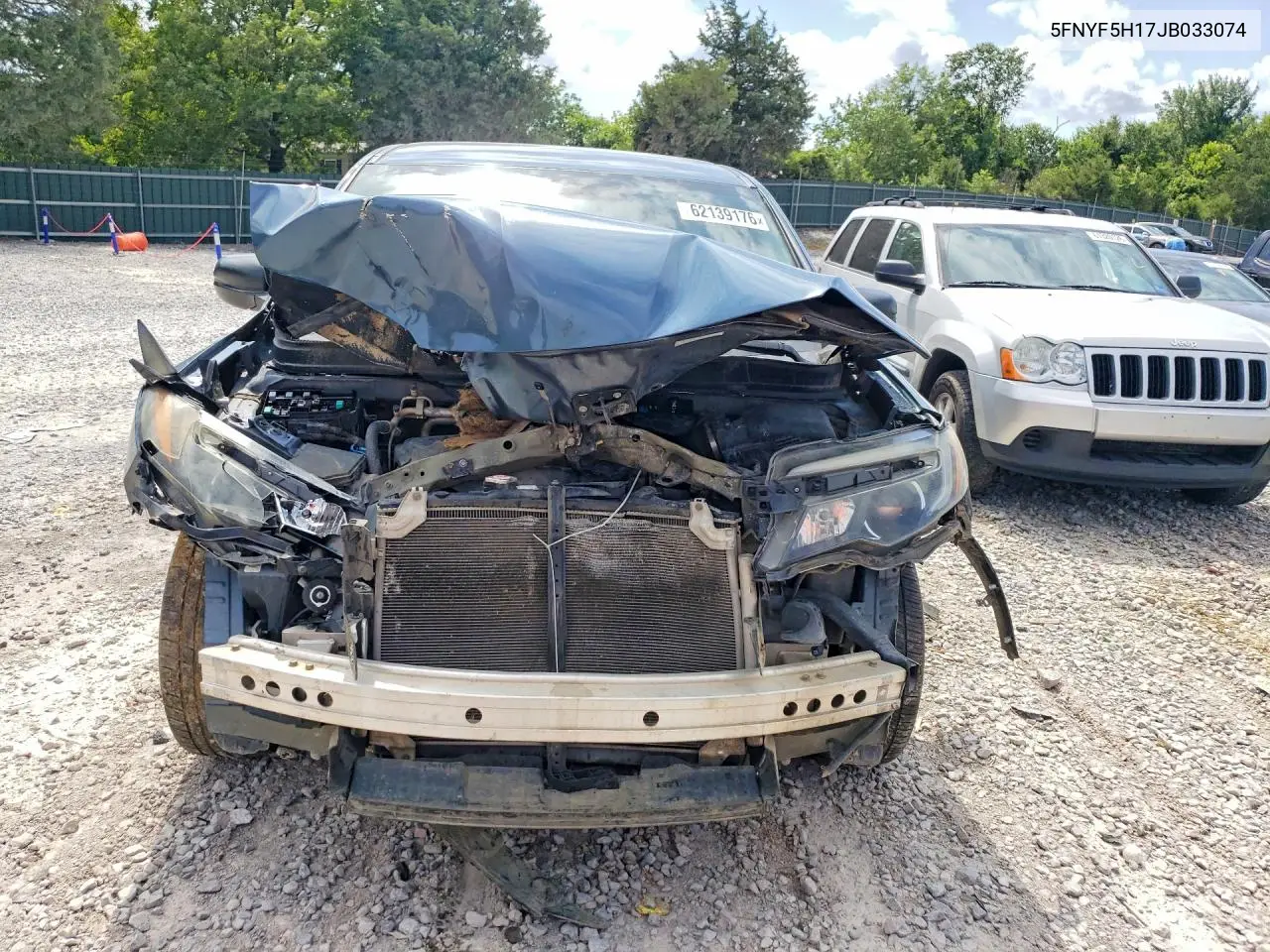 5FNYF5H17JB033074 2018 Honda Pilot Lx