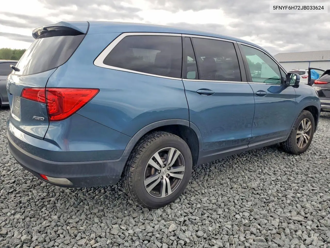 2018 Honda Pilot Exln VIN: 5FNYF6H72JB033624 Lot: 62146856