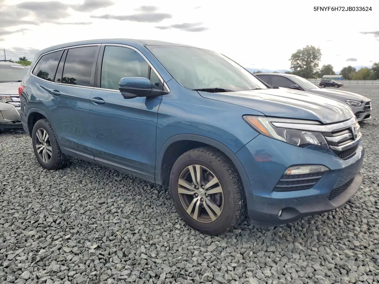 2018 Honda Pilot Exln VIN: 5FNYF6H72JB033624 Lot: 62146856