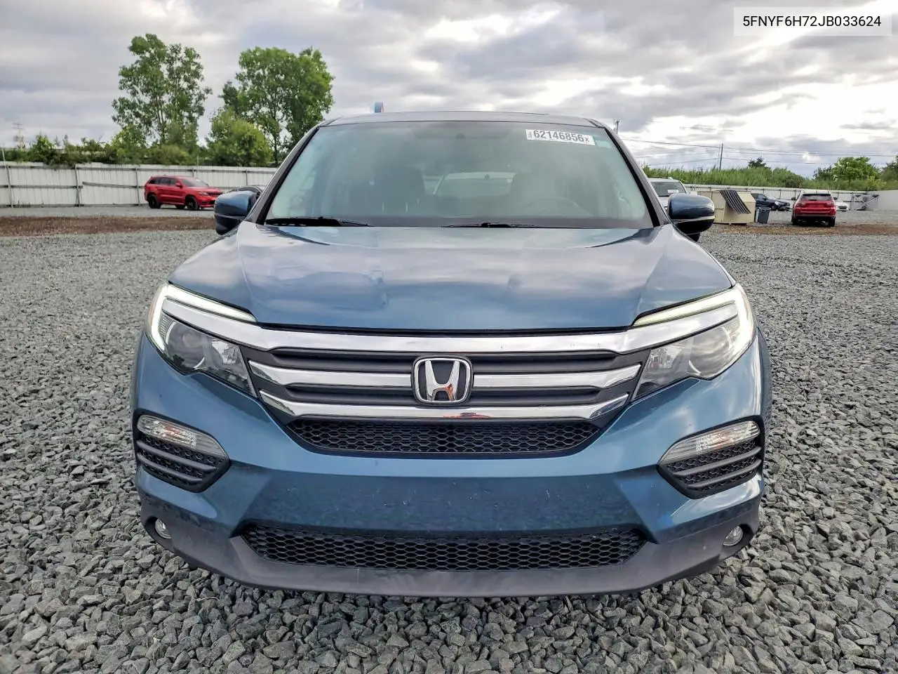 2018 Honda Pilot Exln VIN: 5FNYF6H72JB033624 Lot: 62146856