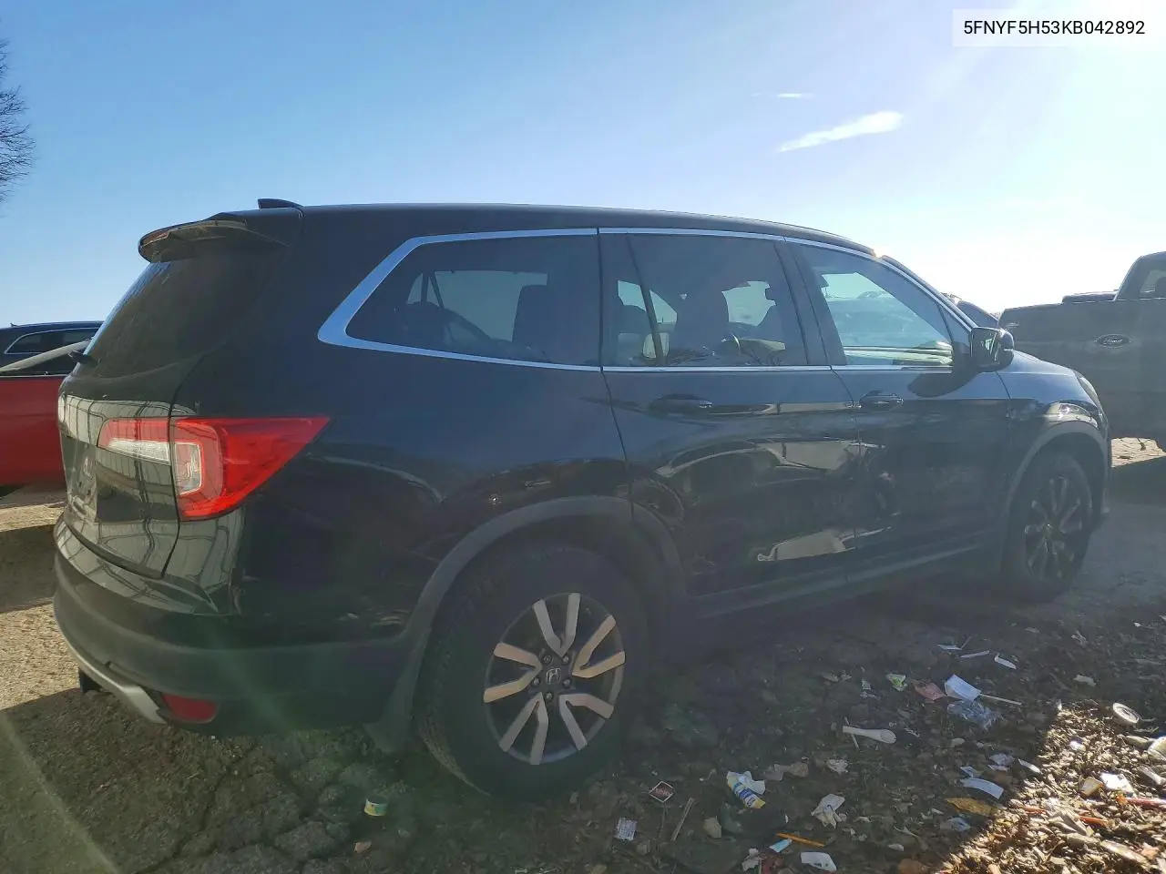2019 Honda Pilot Exl VIN: 5FNYF5H53KB042892 Lot: 46064036