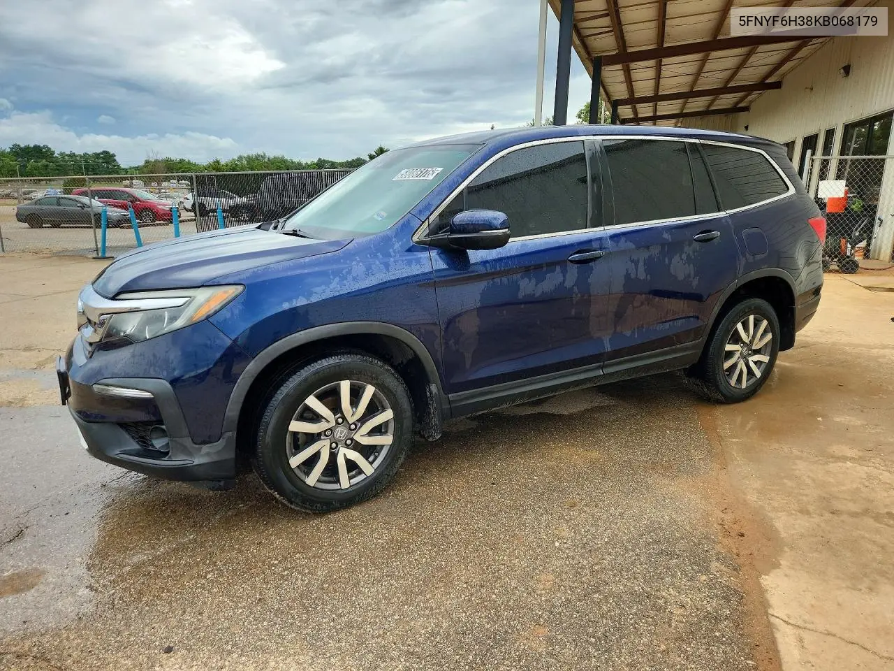 2019 Honda Pilot Ex VIN: 5FNYF6H38KB068179 Lot: 58086176