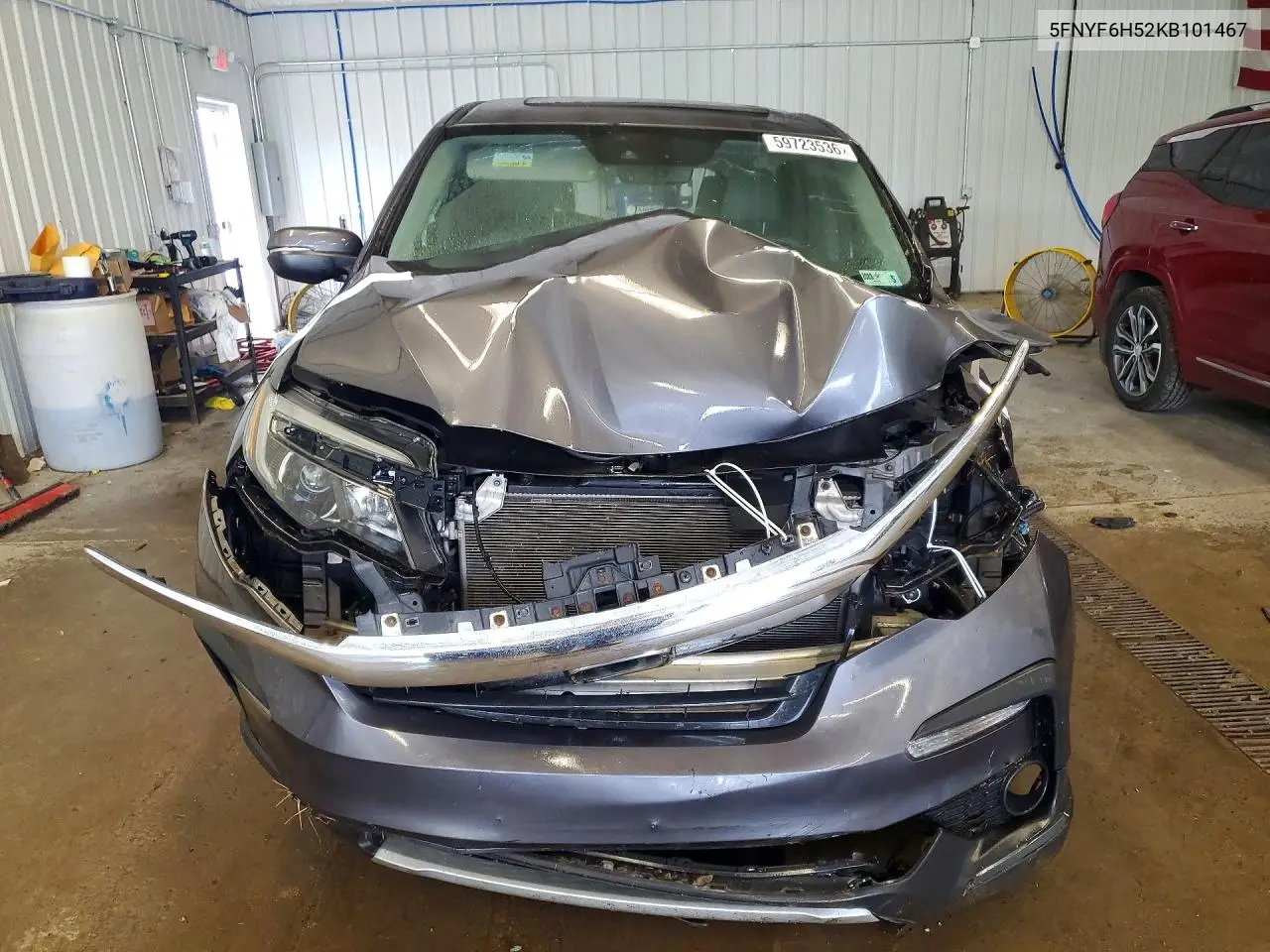 2019 Honda Pilot Exl VIN: 5FNYF6H52KB101467 Lot: 59723536