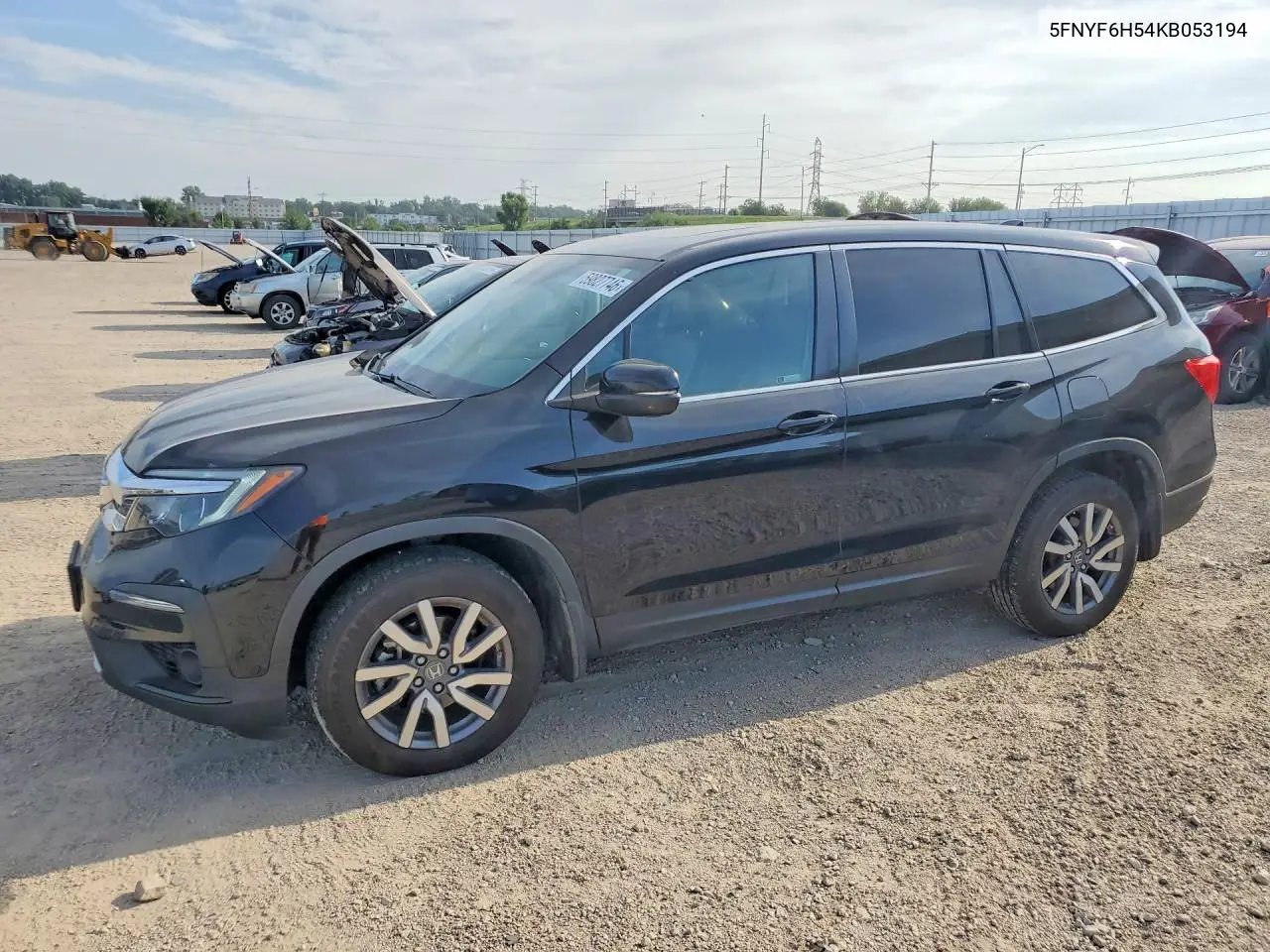 2019 Honda Pilot Exl VIN: 5FNYF6H54KB053194 Lot: 59827746