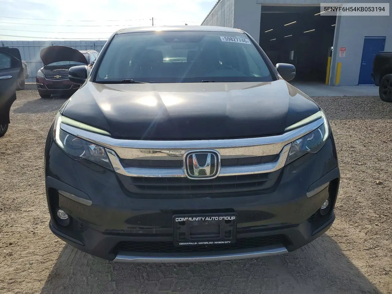 2019 Honda Pilot Exl VIN: 5FNYF6H54KB053194 Lot: 59827746