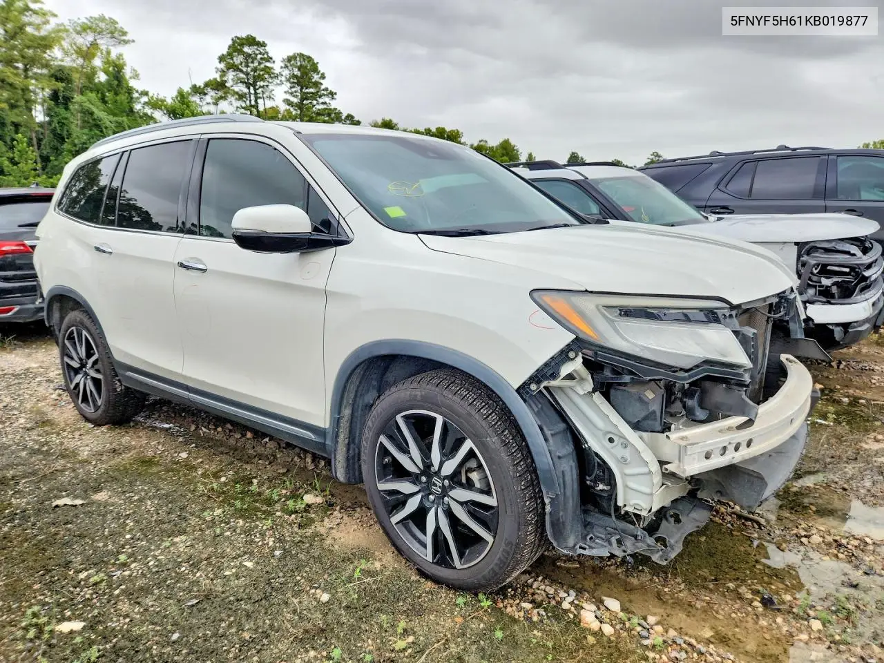 2019 Honda Pilot Touring VIN: 5FNYF5H61KB019877 Lot: 60093666