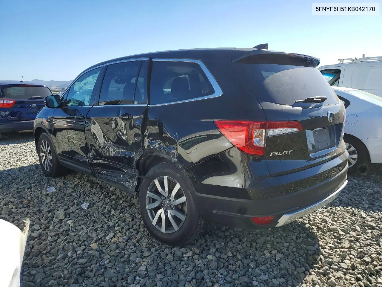 2019 Honda Pilot Exl VIN: 5FNYF6H51KB042170 Lot: 60972346