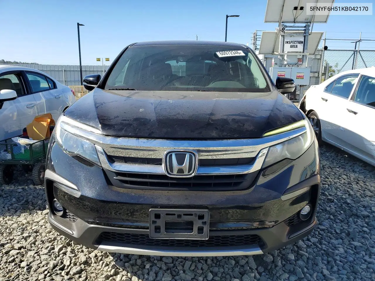 2019 Honda Pilot Exl VIN: 5FNYF6H51KB042170 Lot: 60972346