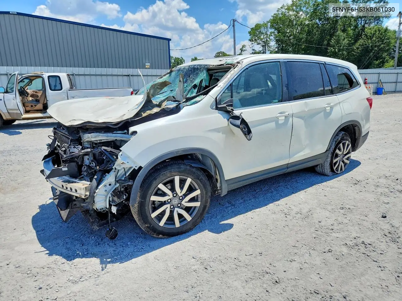 2019 Honda Pilot Exl VIN: 5FNYF6H53KB061030 Lot: 61492676