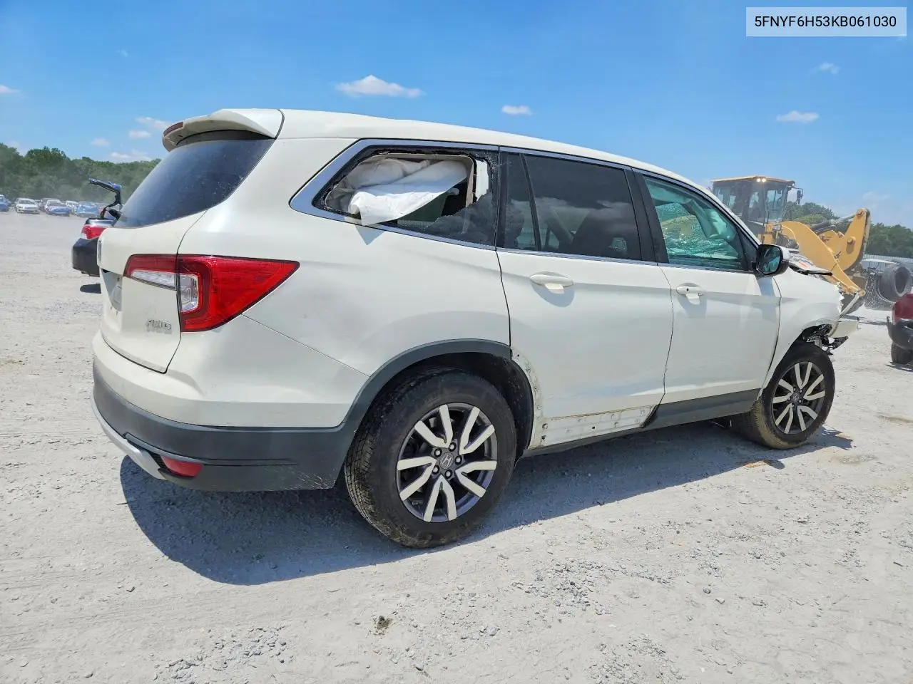 2019 Honda Pilot Exl VIN: 5FNYF6H53KB061030 Lot: 61492676