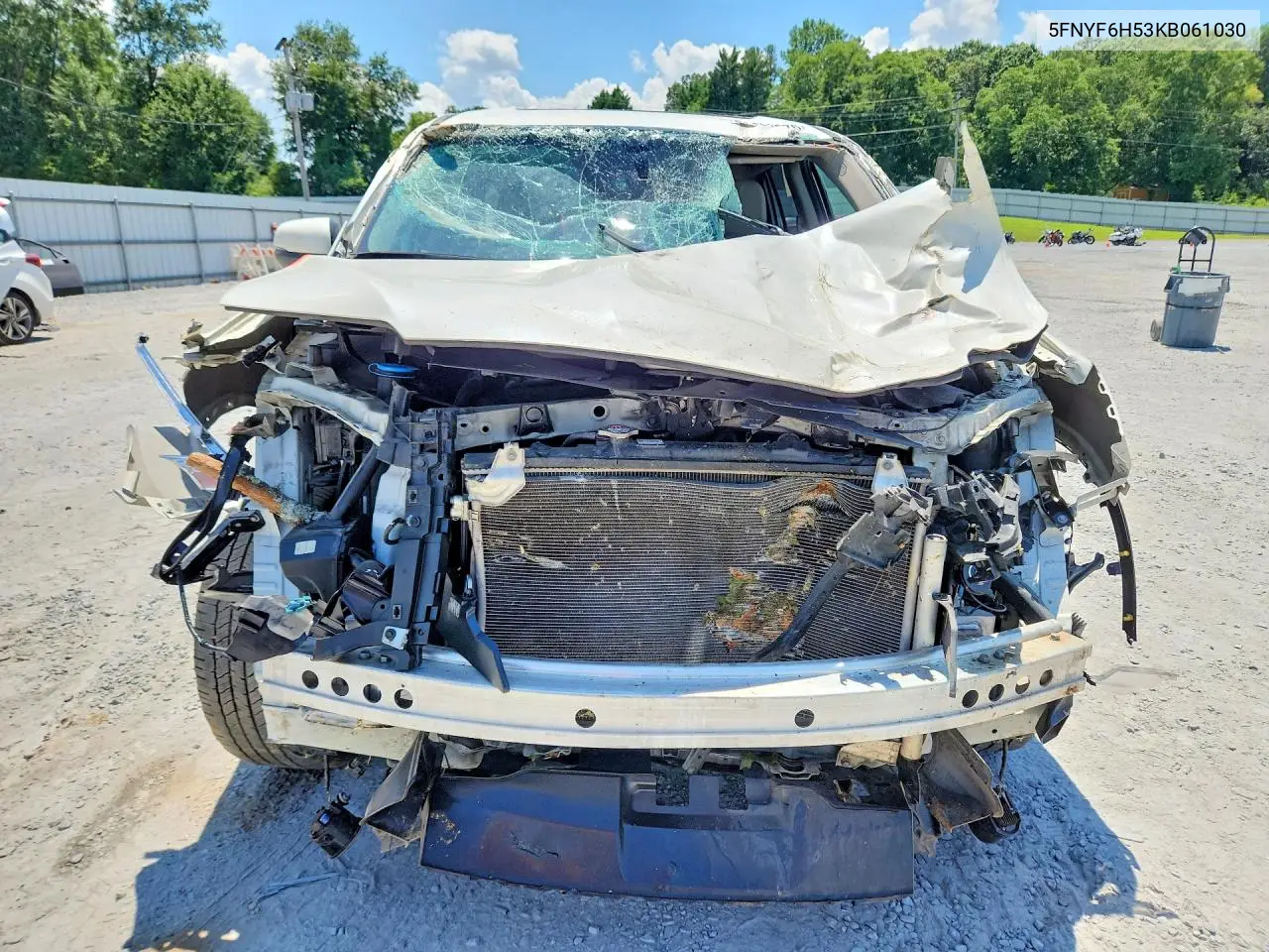 2019 Honda Pilot Exl VIN: 5FNYF6H53KB061030 Lot: 61492676