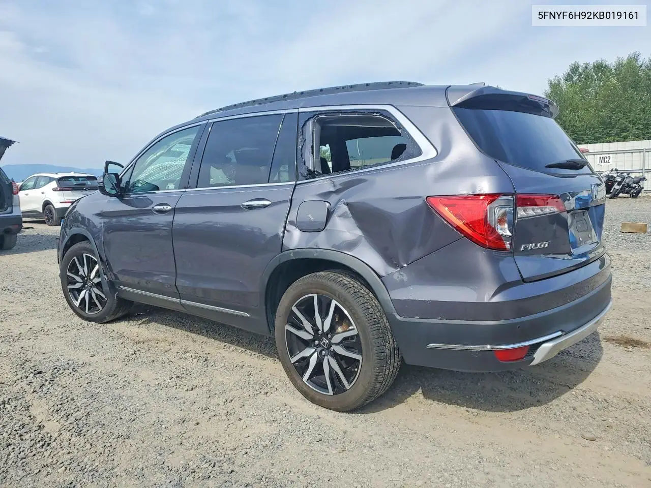 2019 Honda Pilot Touring VIN: 5FNYF6H92KB019161 Lot: 61716106