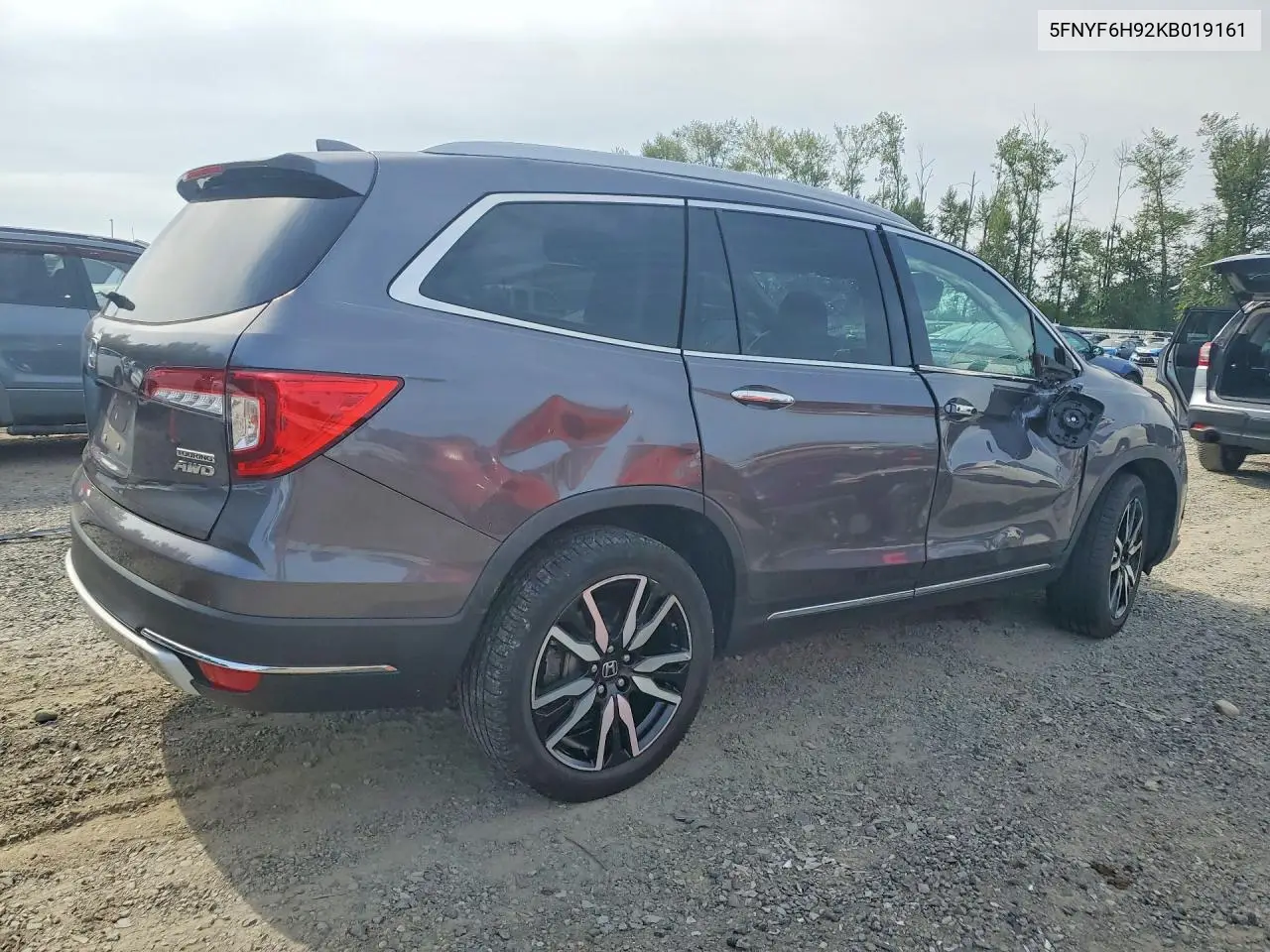 2019 Honda Pilot Touring VIN: 5FNYF6H92KB019161 Lot: 61716106