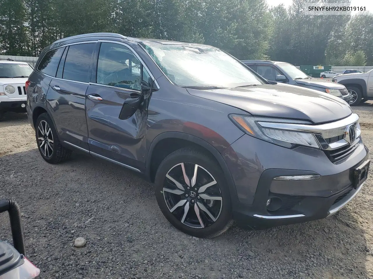 2019 Honda Pilot Touring VIN: 5FNYF6H92KB019161 Lot: 61716106