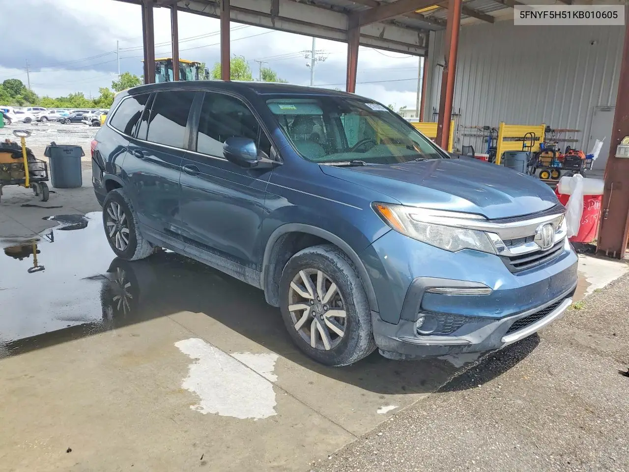 2019 Honda Pilot Exl VIN: 5FNYF5H51KB010605 Lot: 61763826
