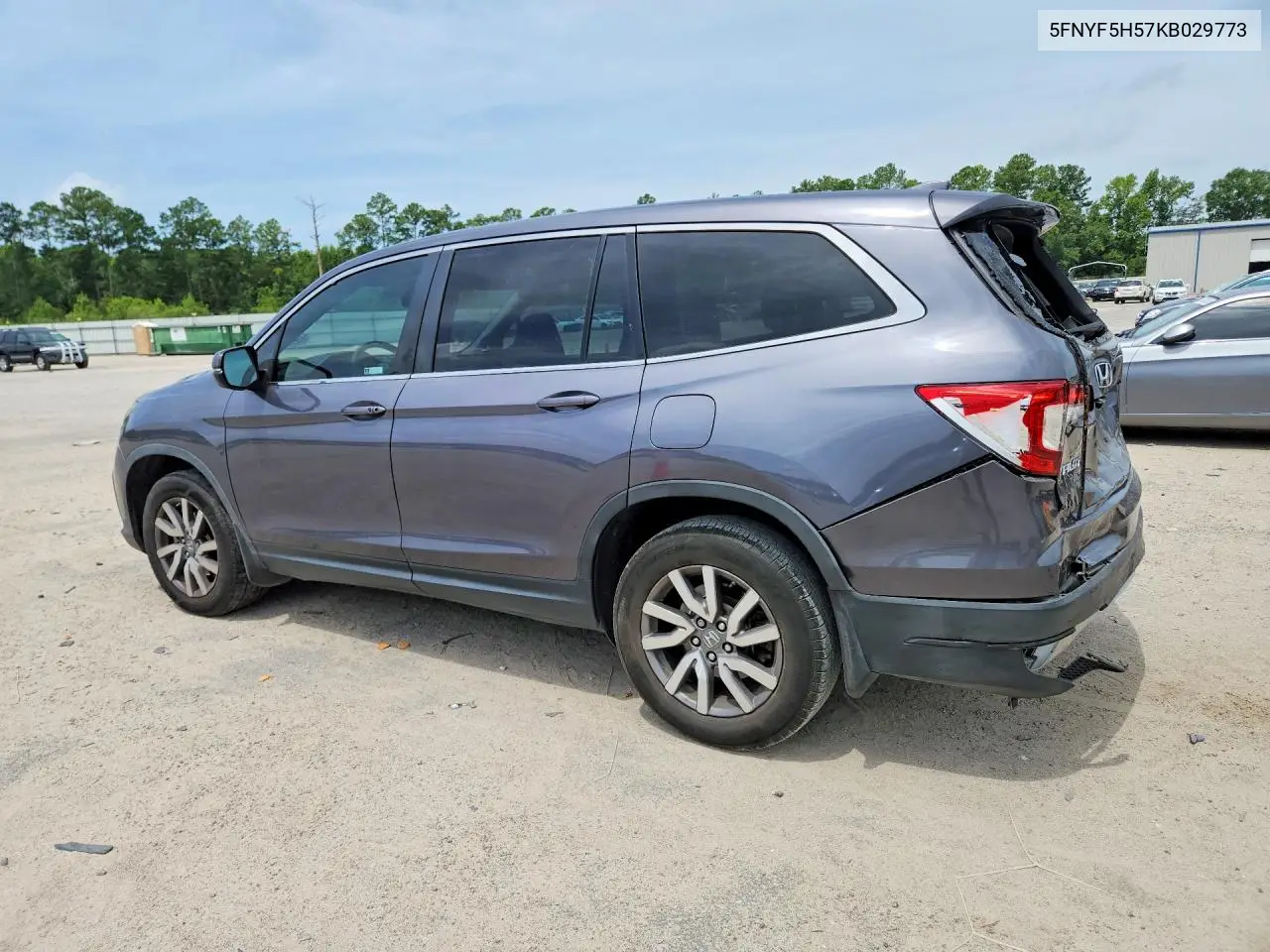 2019 Honda Pilot Exl VIN: 5FNYF5H57KB029773 Lot: 62024806