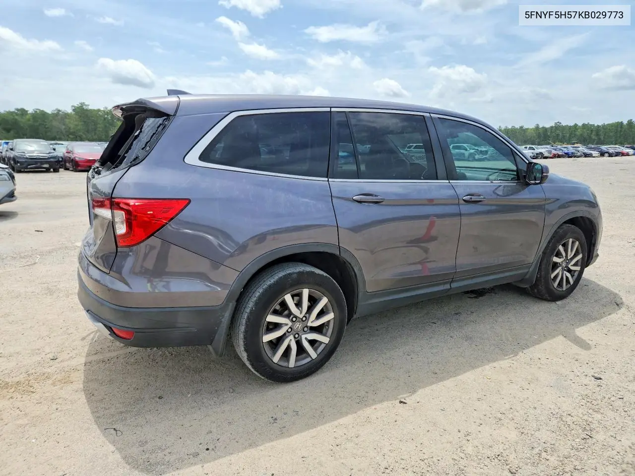 2019 Honda Pilot Exl VIN: 5FNYF5H57KB029773 Lot: 62024806