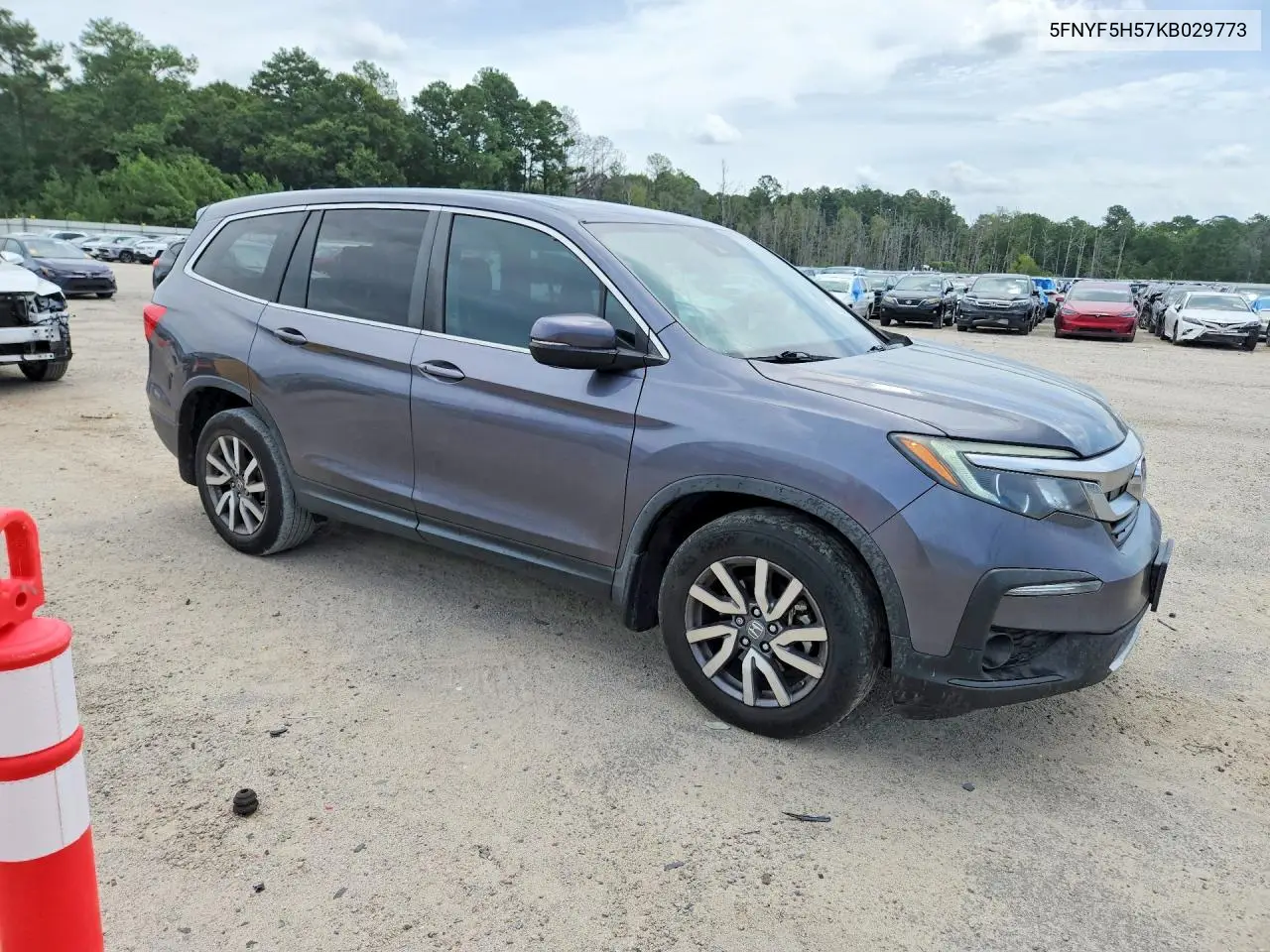 2019 Honda Pilot Exl VIN: 5FNYF5H57KB029773 Lot: 62024806