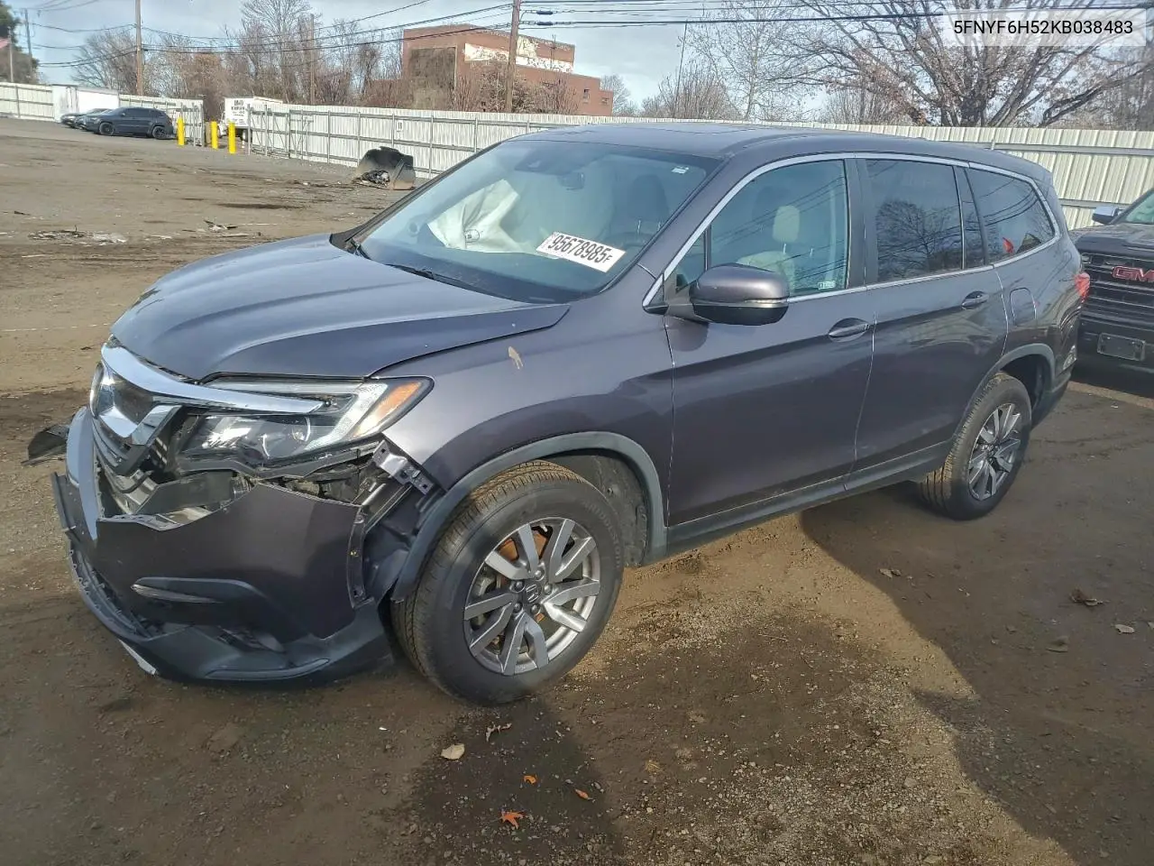 5FNYF6H52KB038483 2019 Honda Pilot Exl