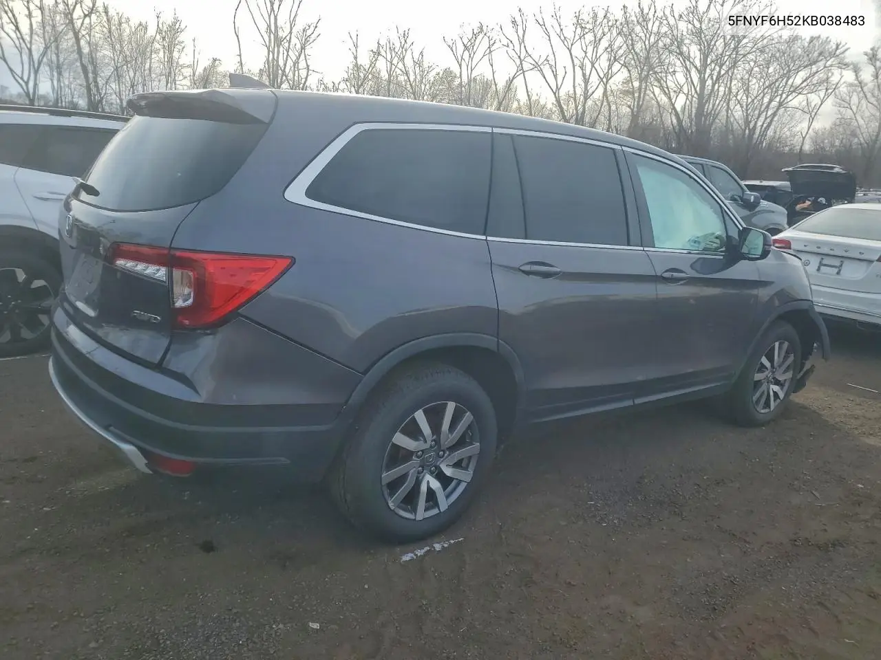 5FNYF6H52KB038483 2019 Honda Pilot Exl