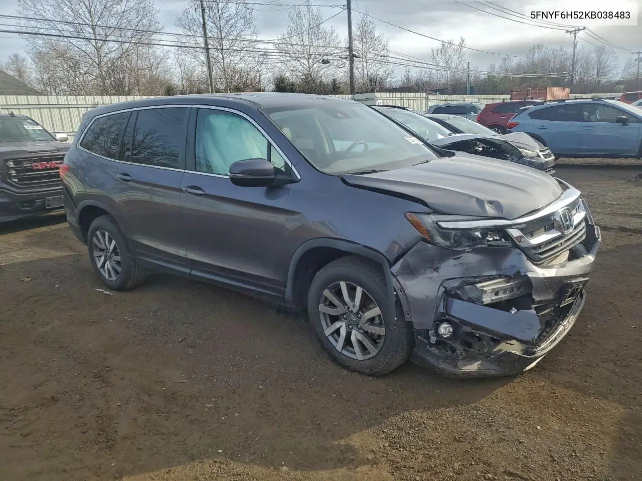 5FNYF6H52KB038483 2019 Honda Pilot Exl